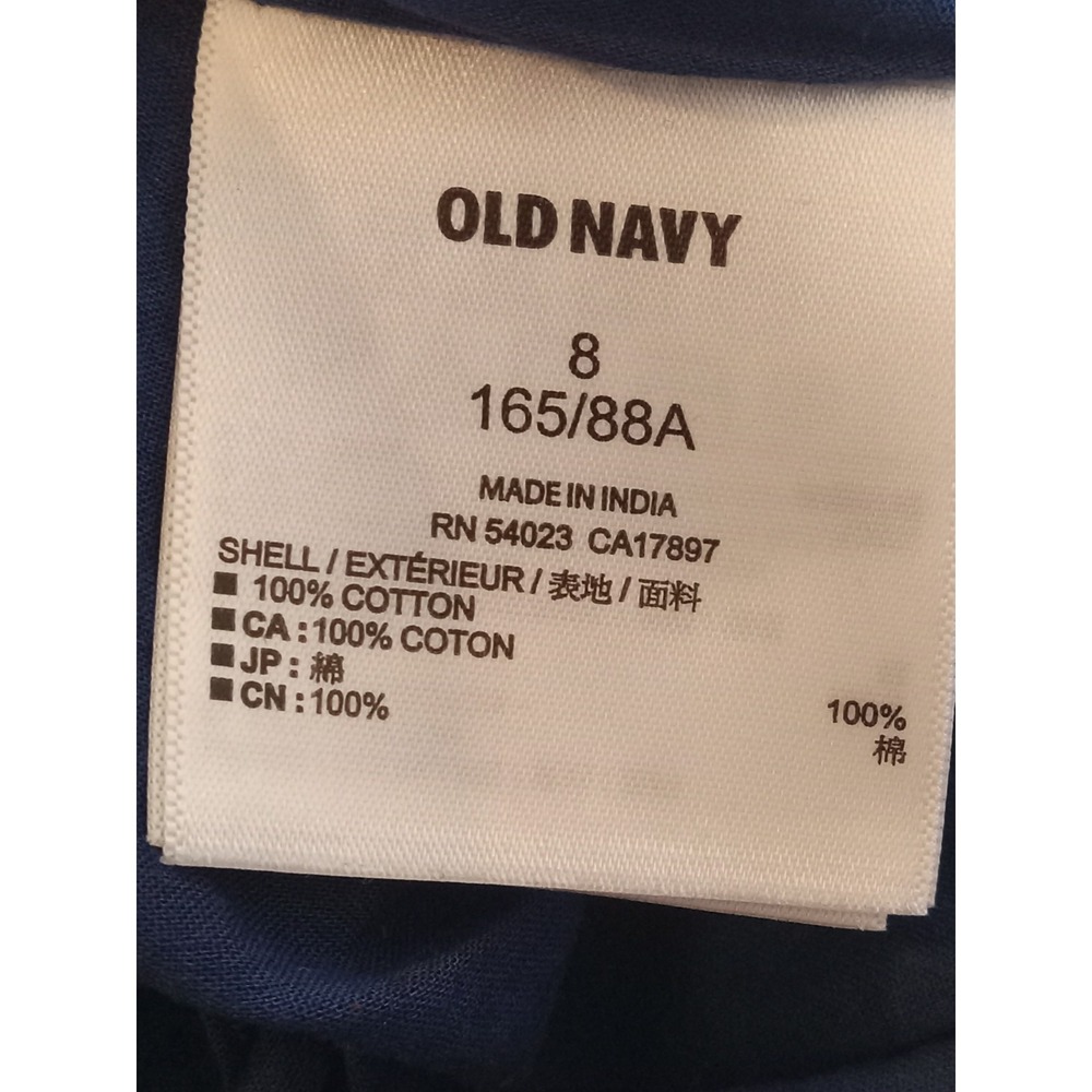 Womens Old Navy Embroidered Floral Pattern Midi Dress Size 8 100% Cotton - Picture 7 of 7